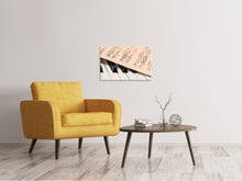 Laden Sie das Bild in den Galerie-Viewer, Leinwandbild Klavier Noten