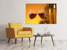 Laden Sie das Bild in den Galerie-Viewer, Leinwandbild Wir lieben Rotwein!