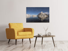 Laden Sie das Bild in den Galerie-Viewer, Leinwandbild Spiegelungen bei den Bergen