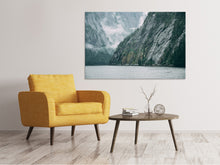 Laden Sie das Bild in den Galerie-Viewer, Leinwandbild Mysteriöse Stimmung in den Bergen