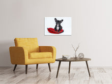 Laden Sie das Bild in den Galerie-Viewer, Leinwandbild Bulldogge zum Verlieben