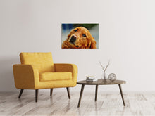 Laden Sie das Bild in den Galerie-Viewer, Leinwandbild Treuer Irish Setter