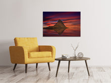 Laden Sie das Bild in den Galerie-Viewer, Leinwandbild Kirkjufell bei Sonnenuntergang