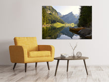 Laden Sie das Bild in den Galerie-Viewer, Leinwandbild Stilles Gewässer in den Bergen