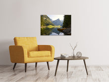 Laden Sie das Bild in den Galerie-Viewer, Leinwandbild Stilles Gewässer in den Bergen