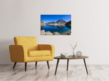 Laden Sie das Bild in den Galerie-Viewer, Leinwandbild Beruhigender Bergsee