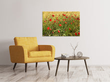 Laden Sie das Bild in den Galerie-Viewer, Leinwandbild Der Mohn im Wind