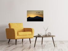 Laden Sie das Bild in den Galerie-Viewer, Leinwandbild Der Sonnenaufgang in den Bergen