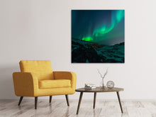 Laden Sie das Bild in den Galerie-Viewer, Leinwandbild Faszination Nordlicht