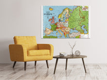Laden Sie das Bild in den Galerie-Viewer, Leinwandbild Karte Europa