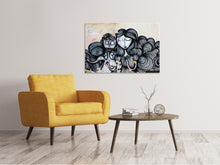 Laden Sie das Bild in den Galerie-Viewer, Leinwandbild Das Pärchen an der Wand