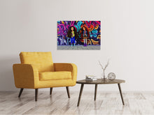 Laden Sie das Bild in den Galerie-Viewer, Leinwandbild Graffiti Puppen