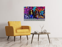 Laden Sie das Bild in den Galerie-Viewer, Leinwandbild Graffiti Puppen