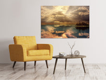 Laden Sie das Bild in den Galerie-Viewer, Leinwandbild Lichtspektakel am Meer