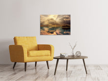 Laden Sie das Bild in den Galerie-Viewer, Leinwandbild Lichtspektakel am Meer