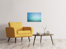Laden Sie das Bild in den Galerie-Viewer, Leinwandbild Spinnennetz im Morgentau