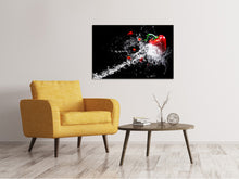 Laden Sie das Bild in den Galerie-Viewer, Leinwandbild Paprika Splash XL