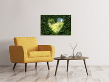 Laden Sie das Bild in den Galerie-Viewer, Leinwandbild Das Herz in der Hecke