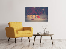 Laden Sie das Bild in den Galerie-Viewer, Leinwandbild Liebe in Buchstaben