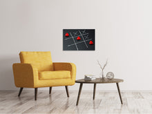Laden Sie das Bild in den Galerie-Viewer, Leinwandbild Tic tac toe Liebe