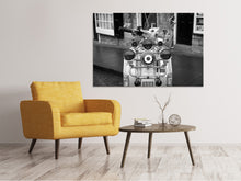 Laden Sie das Bild in den Galerie-Viewer, Leinwandbild Retro Motorroller