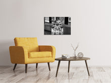 Laden Sie das Bild in den Galerie-Viewer, Leinwandbild Retro Motorroller