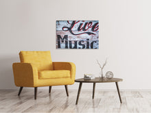 Laden Sie das Bild in den Galerie-Viewer, Leinwandbild Retro Holzwand