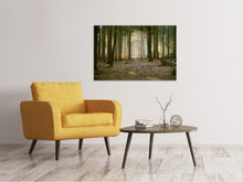 Laden Sie das Bild in den Galerie-Viewer, Leinwandbild Wald Lauf