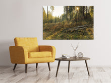 Laden Sie das Bild in den Galerie-Viewer, Leinwandbild Arbeiten im Wald
