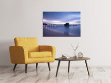 Laden Sie das Bild in den Galerie-Viewer, Leinwandbild Ein Haus am Wasser