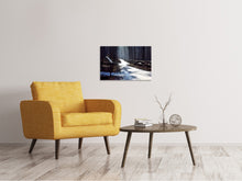 Laden Sie das Bild in den Galerie-Viewer, Leinwandbild Ein Weg im Schnee