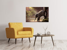 Laden Sie das Bild in den Galerie-Viewer, Leinwandbild Das Elefantenbaby