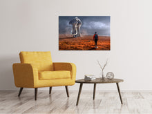 Laden Sie das Bild in den Galerie-Viewer, Leinwandbild Fantasie Mammute