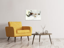 Laden Sie das Bild in den Galerie-Viewer, Leinwandbild Brautstrauss mit Eheringen