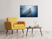 Laden Sie das Bild in den Galerie-Viewer, Leinwandbild Hochhaus in den Wolken