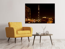 Laden Sie das Bild in den Galerie-Viewer, Leinwandbild Nachts in Dubai