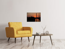 Laden Sie das Bild in den Galerie-Viewer, Leinwandbild Washington im Abendrot