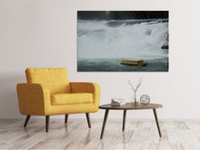 Laden Sie das Bild in den Galerie-Viewer, Leinwandbild Aussichtsplattform am Wasserfall