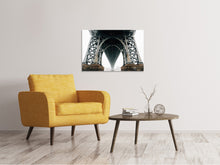 Laden Sie das Bild in den Galerie-Viewer, Leinwandbild Brücke im Nebel