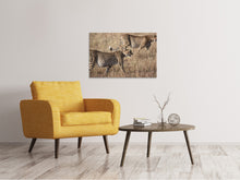 Laden Sie das Bild in den Galerie-Viewer, Leinwandbild 2 Leoparden