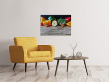 Laden Sie das Bild in den Galerie-Viewer, Leinwandbild Obst und Gemüse