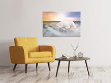 Laden Sie das Bild in den Galerie-Viewer, Leinwandbild Der Eisbär und das Meer