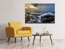 Laden Sie das Bild in den Galerie-Viewer, Leinwandbild Abendstimmung am Meer