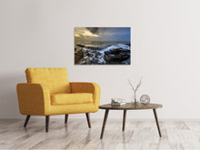 Laden Sie das Bild in den Galerie-Viewer, Leinwandbild Abendstimmung am Meer