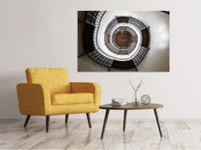 Laden Sie das Bild in den Galerie-Viewer, Leinwandbild Beeindruckende Wendeltreppe