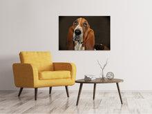 Laden Sie das Bild in den Galerie-Viewer, Leinwandbild Typisch Basset