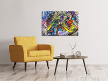 Laden Sie das Bild in den Galerie-Viewer, Leinwandbild Fantasie Graffiti