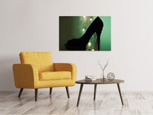 Laden Sie das Bild in den Galerie-Viewer, Leinwandbild Schwarzer High Heel
