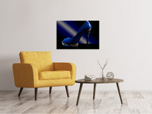 Laden Sie das Bild in den Galerie-Viewer, Leinwandbild Der blaue High Heel