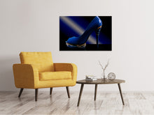 Laden Sie das Bild in den Galerie-Viewer, Leinwandbild Der blaue High Heel